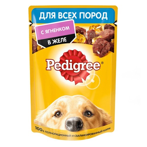 PEDIGREE® для взрослых собак всех пород с ягненком в желе