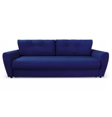 Прямой диван Амстердам Синий велюр