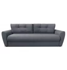 Прямой диван Амстердам Серый велюр