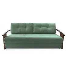 Прямой диван Анкона Д Оливковый велюр