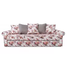 Прямой диван Арвика  Бежевый / цветы