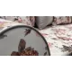Прямой диван Арвика  Бежевый / цветы
