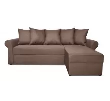 Угловой диван Астрид (Рейн) Коричневый рогожка