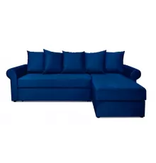 Угловой диван Астрид (Рейн) Синий велюр