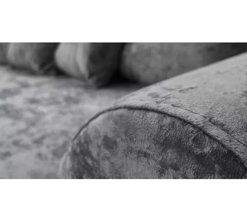 Угловой диван Астрид (Рейн) Темно-серый велюр