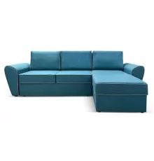 Угловой диван Даларна Бирюзовый / серый