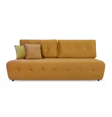 Прямой диван Денвер Mini горчичный велюр