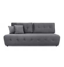 Прямой диван Денвер Mini серый велюр