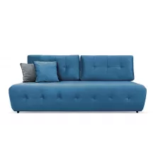 Прямой диван Денвер Mini синий велюр