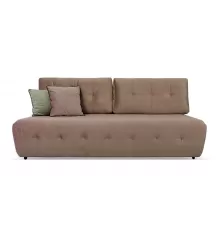 Прямой диван Денвер Mini светло коричневый велюр