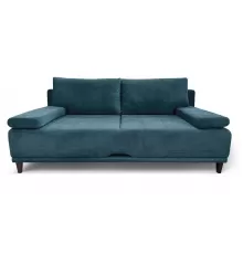 Прямой диван Даллас Синий велюр