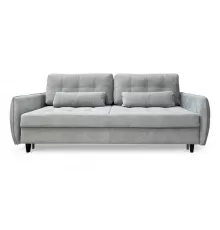 Диван прямой Сидней Светло-серый велюр