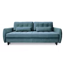 Диван прямой Сидней Сине-голубой велюр