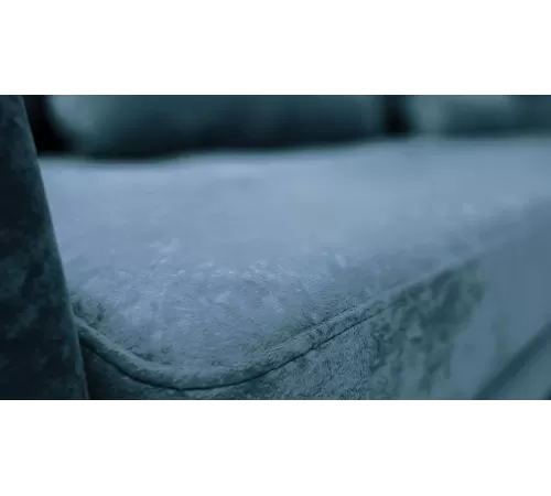 Диван прямой Сидней Сине-голубой велюр