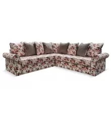 Угловой диван Халланд Бежевый / цветы