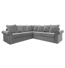 Угловой диван Халланд Серый велюр