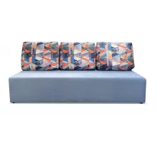 Диван прямой Каир Голубой Велюр