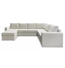 П-образный диван Кольдинг Кремовый велюр