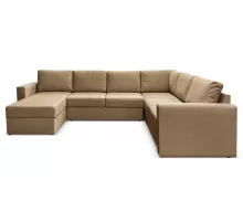 П-образный диван Кольдинг Бежевый рогожка