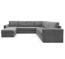 П-образный диван Кольдинг Серый букле