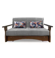 Прямой диван Креско  1400 Д Серый велюр