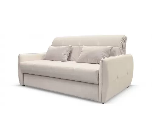 Прямой диван Креско 1400 М NEW Молочный велюр