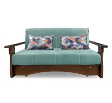 Прямой диван аккордеон Креско Д Мятный велюр