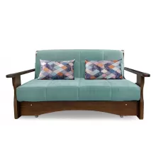 Прямой диван аккордеон Креско Д Мятный велюр