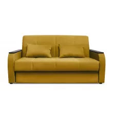 Прямой диван аккордеон Креско М Горчичный велюр