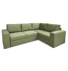Угловой диван Лемвиг Зеленый рогожка