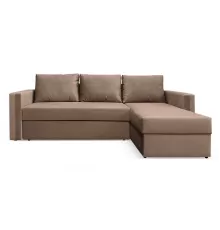 Угловой диван Марибо Какао велюр