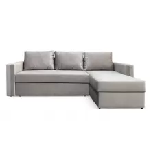 Диван угловой Марибо Бежево-серый велюр