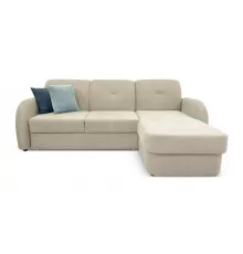 Угловой диван Ника Кремовый велюр