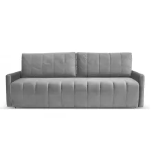 Прямой диван Норфолк Серый велюр