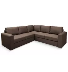 Угловой диван Ольборг Коричневый рогожка