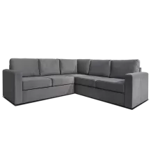 Угловой диван Ольборг Серый велюр