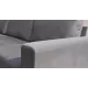 Угловой диван Ольборг Серый велюр