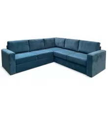 Угловой диван Ольборг Голубой велюр
