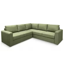 Угловой диван Ольборг Оливковый рогожка