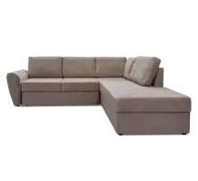 Угловой диван Орхус Бежевый велюр