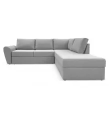 Угловой диван Орхус Светло серый рогожка