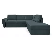 Угловой диван Орхус Темно-зеленый велюр