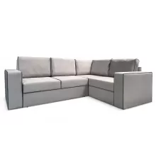 Угловой диван Варберг бежево-серый/бирюзовый