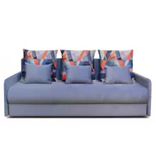 Прямой диван Авила Голубой Велюр