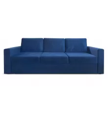 Прямой диван Йеллинг Темно голубой велюр