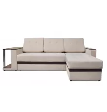 Угловой диван Атланта Кремовый велюр