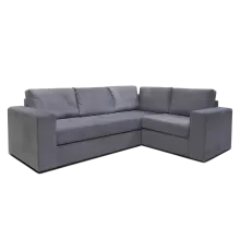 Угловой диван Лемвиг Серый Велюр