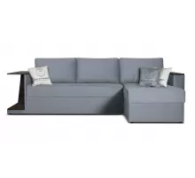 Диван угловой Берг Серый велюр